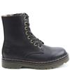 HEAVENLY FEET WOMENS ZIP LACE ANKLE BOOT - BLACK